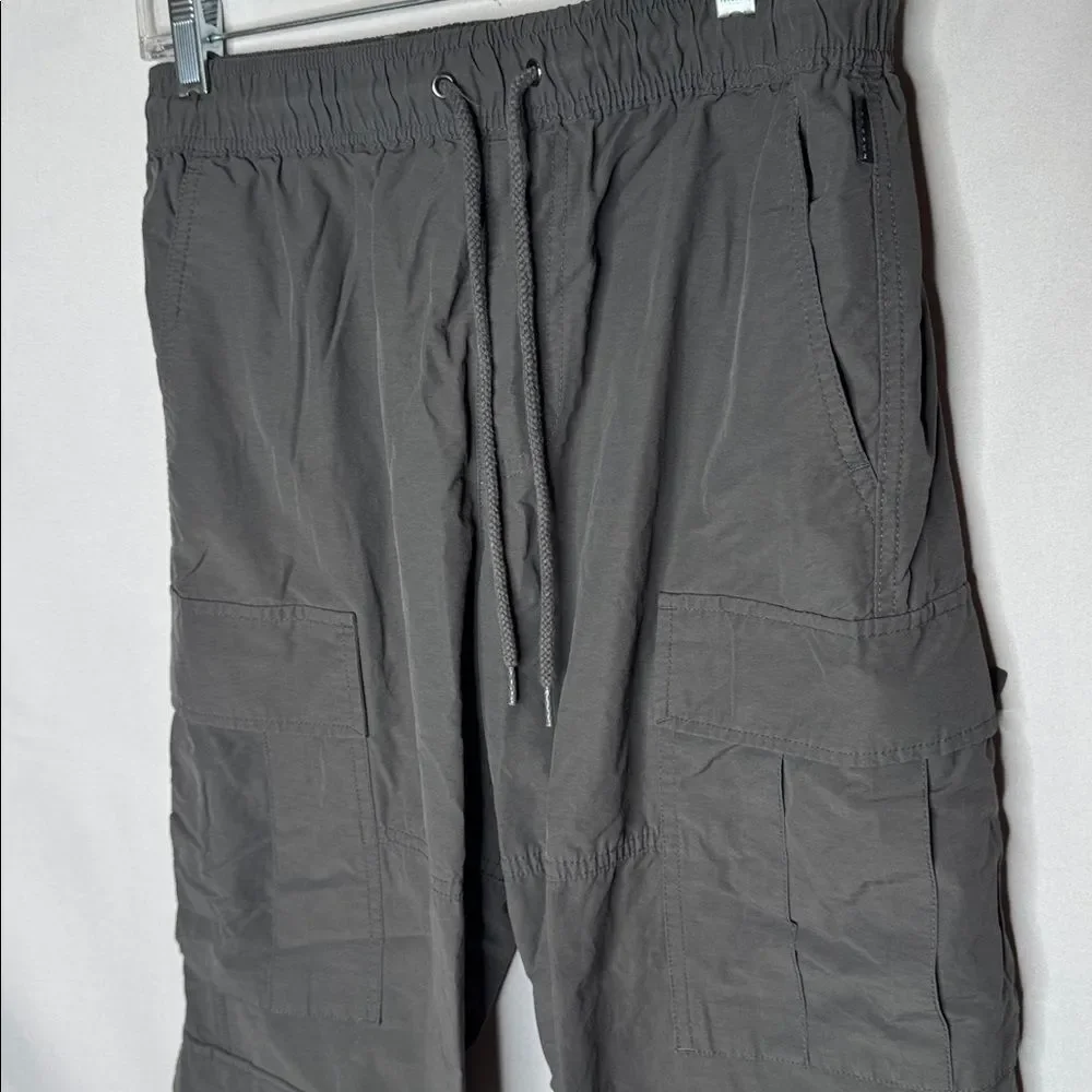 PacSun Men’s Baggy Charcoal Grey Cargo Pants. Size Small.